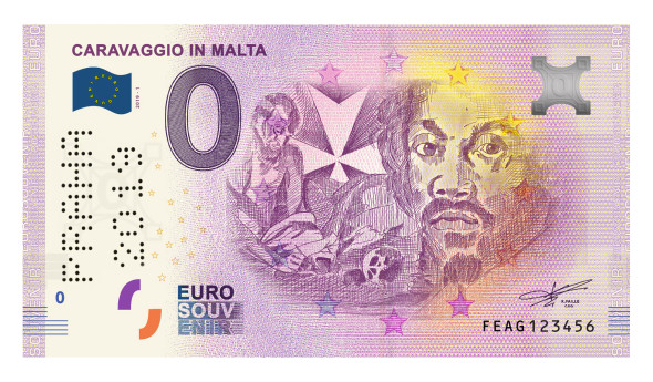 euro souvenir Caravaggio