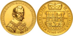 zlatá medaile Albrech z Valdštejna