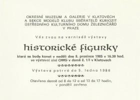 Výstava figurky - plakát 1985