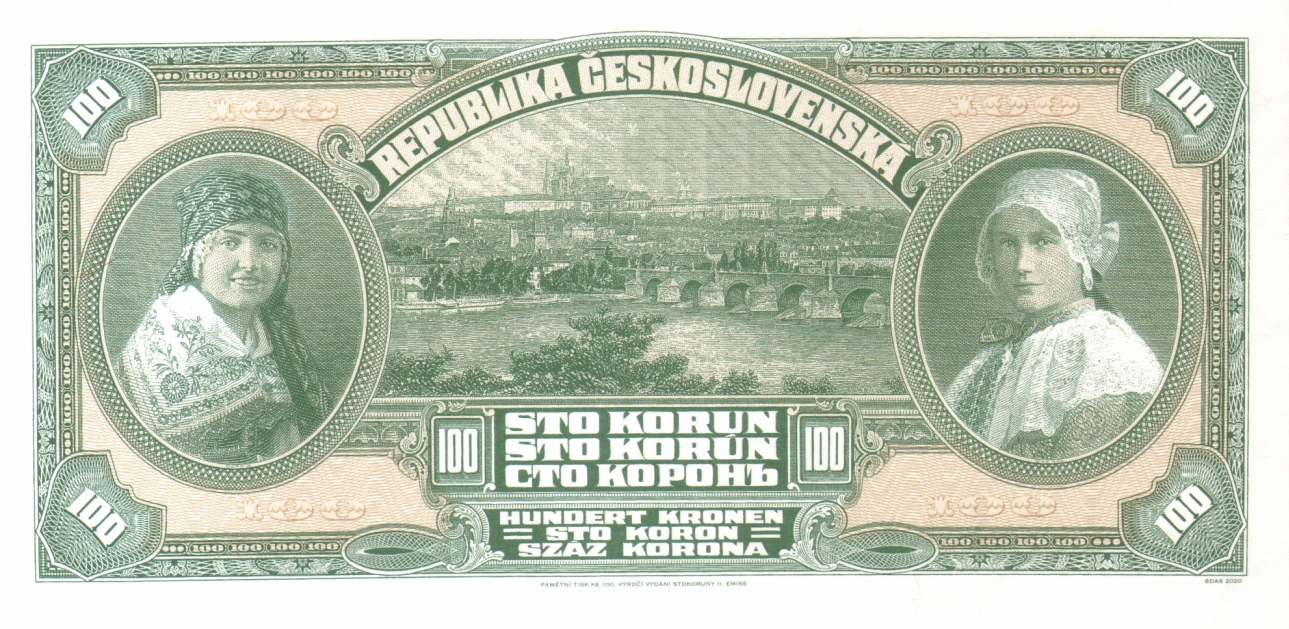 BANKOVKA "ALFONS MUCHA" SÉRIE A (BANKOVKY SÉRIÍ A, B, C, G NESOU STEJNÝ MOTIV, ALE JINÉ ČÍSLO SÉRIE)